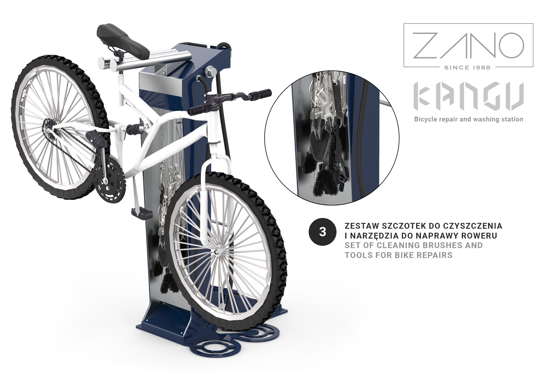 KANGU Urban bicycle washing station