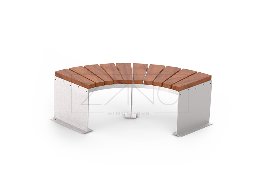 Modular Domino bench in shortened version | stainless steel