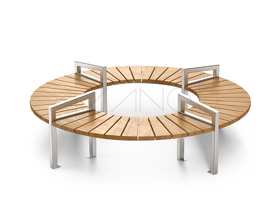 round benches for shopping malls