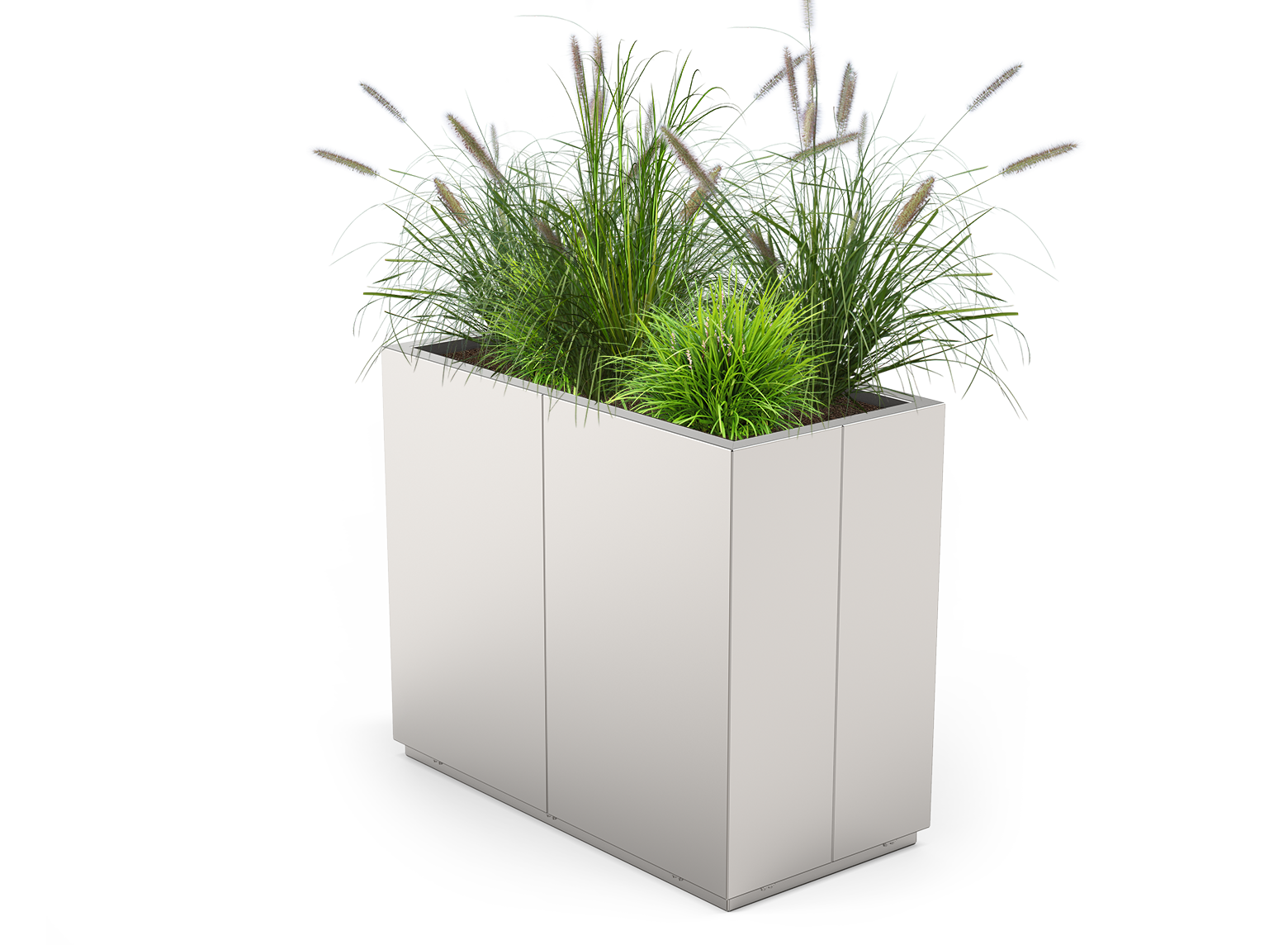 Quadro flower pot 06.176.M stainless steel