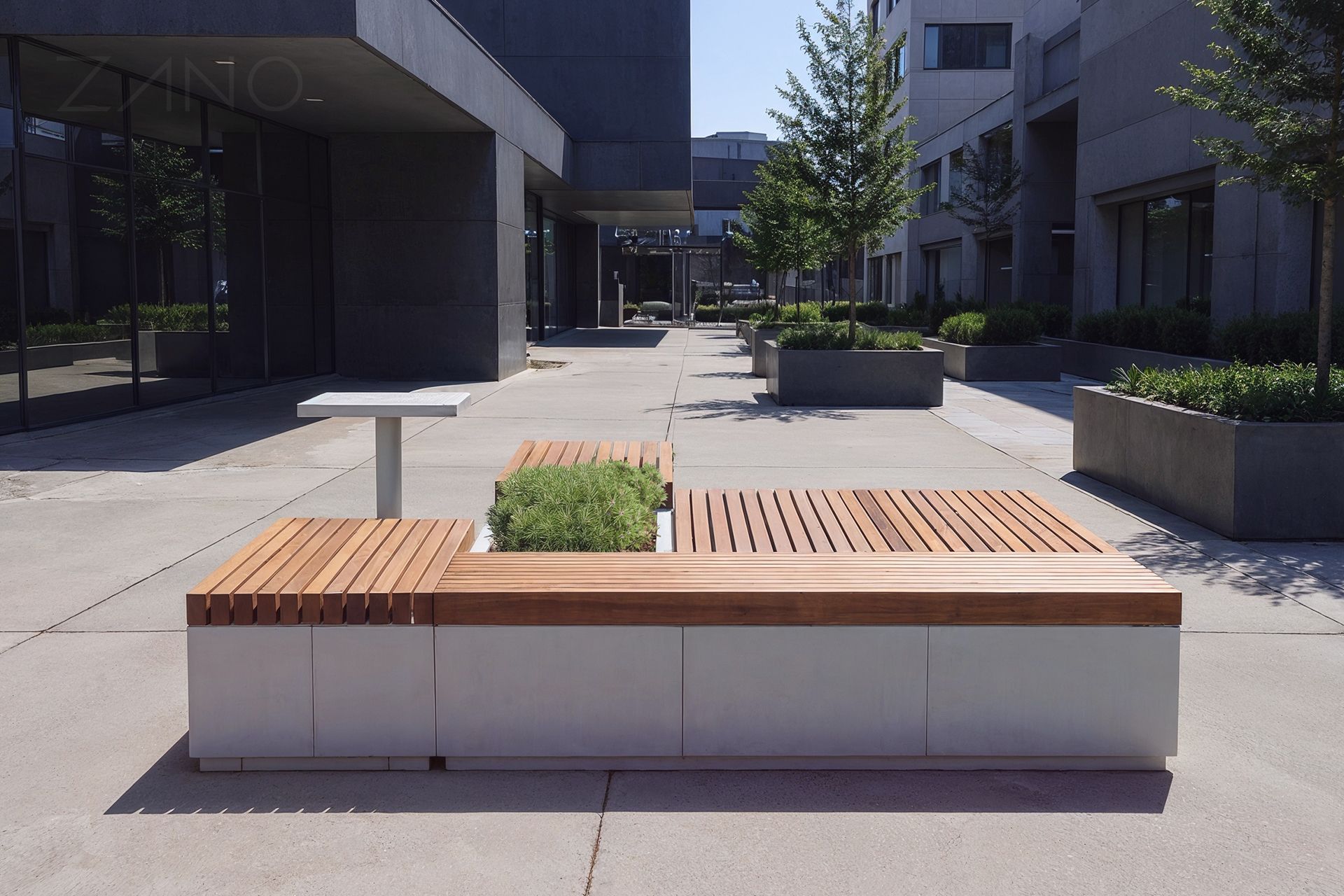 Quadro - city benches from ZANO urban furniture
