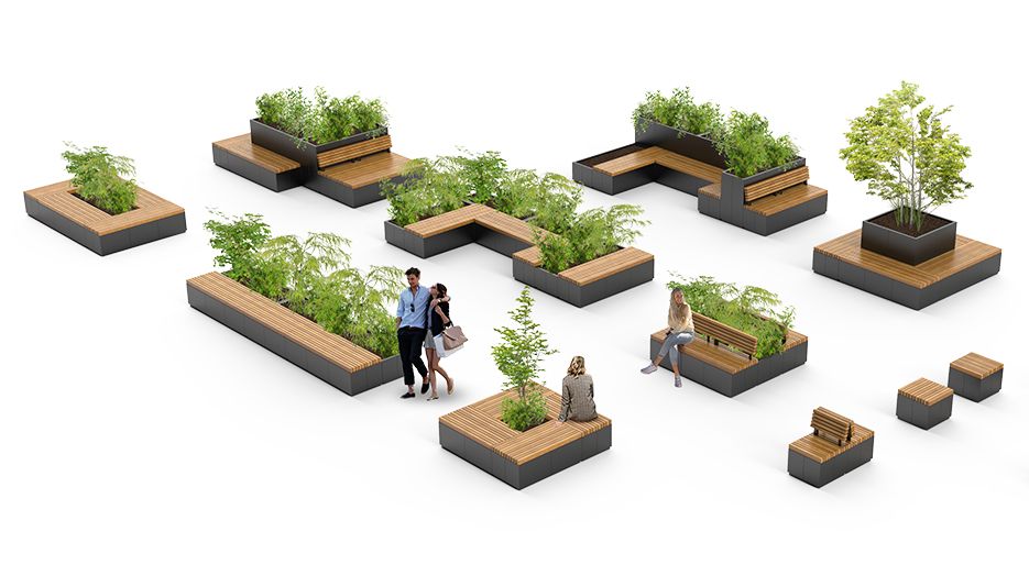 Quadro line from ZANO urban furniture Quadro line from ZANO urban furniture