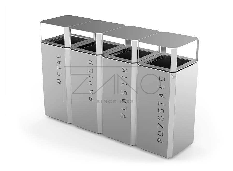 Stilo Recycling Bin 15.448.1 | Stainless Steel Stilo Recycling Bin 15.448.1 | Stainless Steel