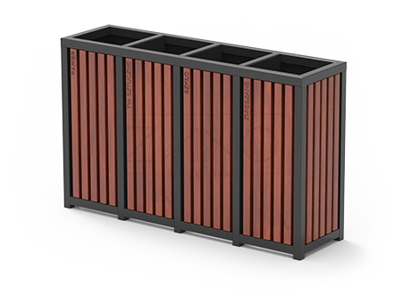 City garbage can for segregated waste City garbage can for segregated waste