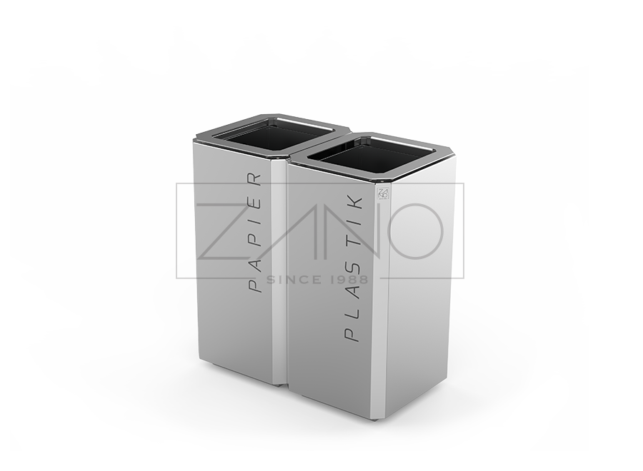 Stilo Recycling Bin 15.248 | Stainless Steel Stilo Recycling Bin 15.248 | Stainless Steel