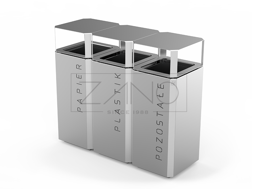 Stilo Recycling Bin 15.048.1 | Stainless Steel Stilo Recycling Bin 15.048.1 | Stainless Steel
