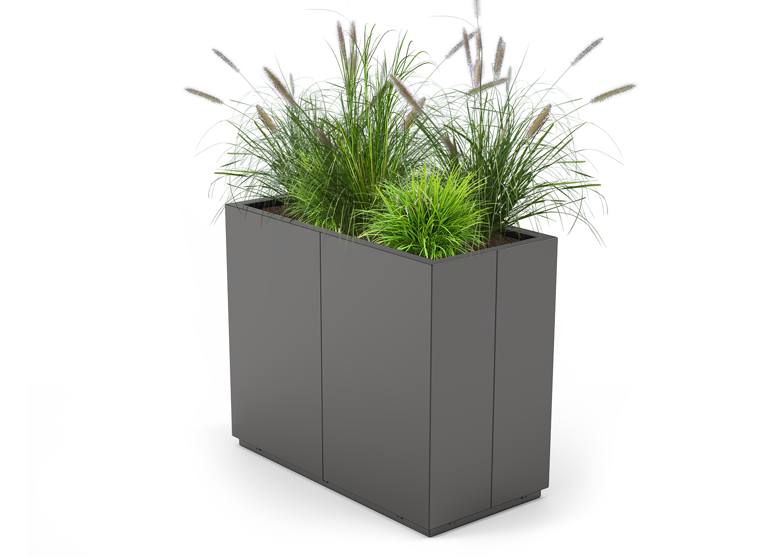 Quadro flower pot 06.176.M carbon steel
