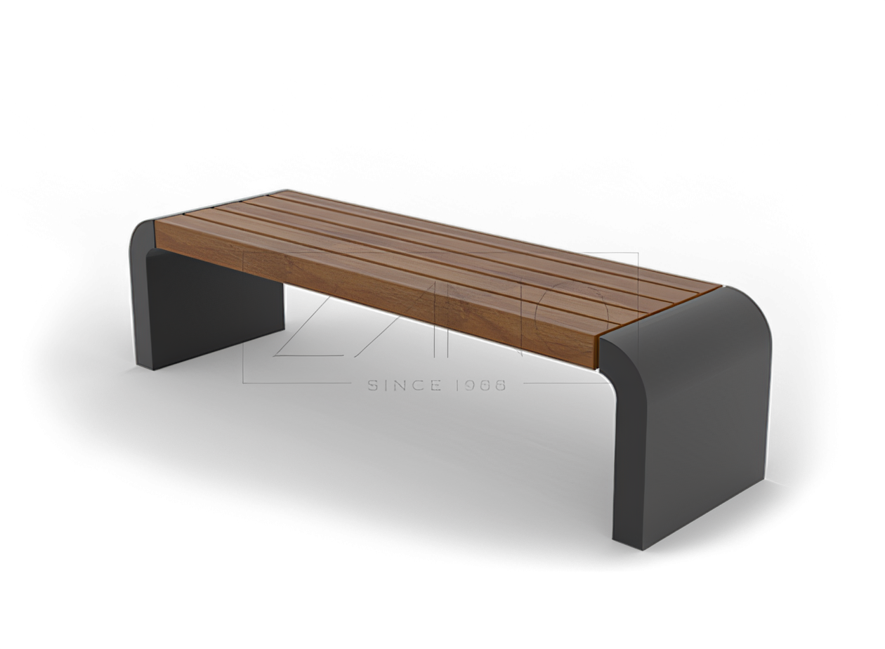 Gravis black steel street benches Gravis black steel street benches