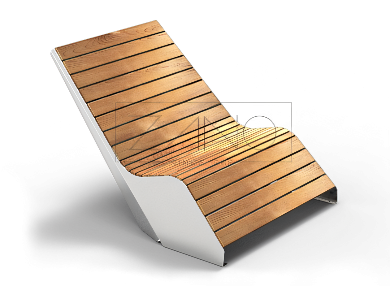 Duo lounger 02.052 - stainless steel