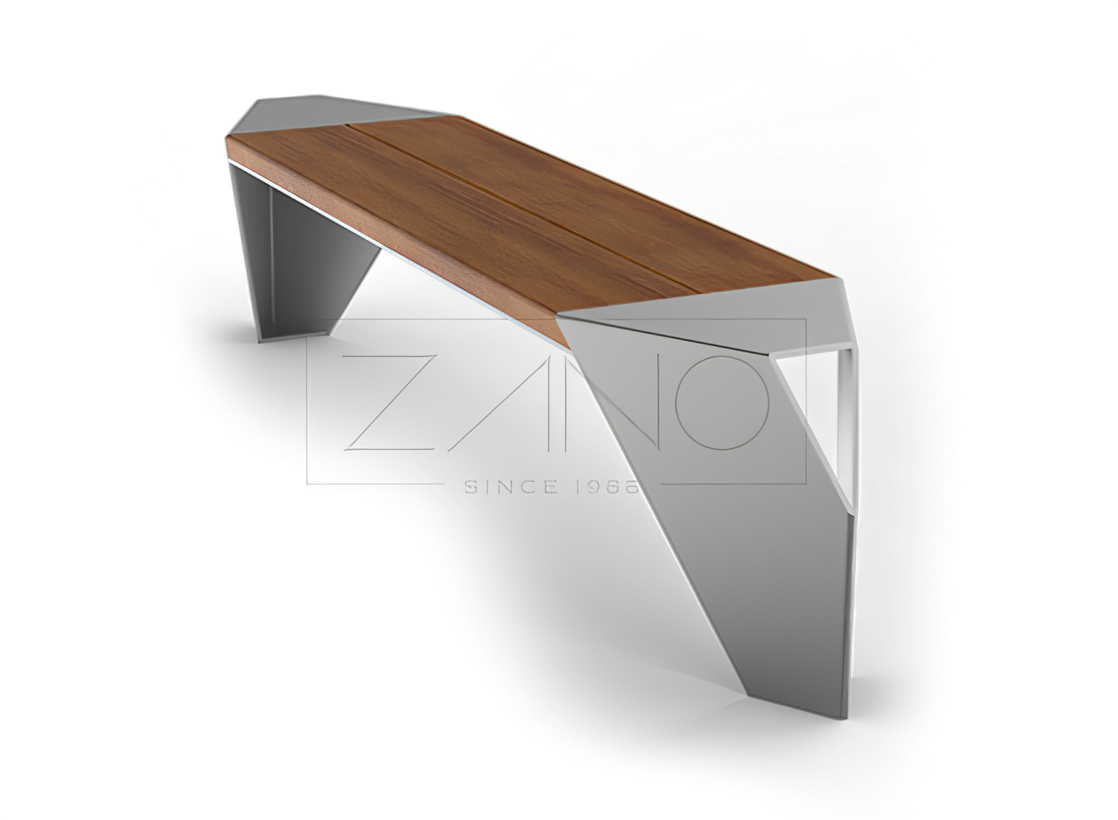 IVO 02.445.2 Longer version of bench without backrest IVO benches | Modular city benches by ZANO
