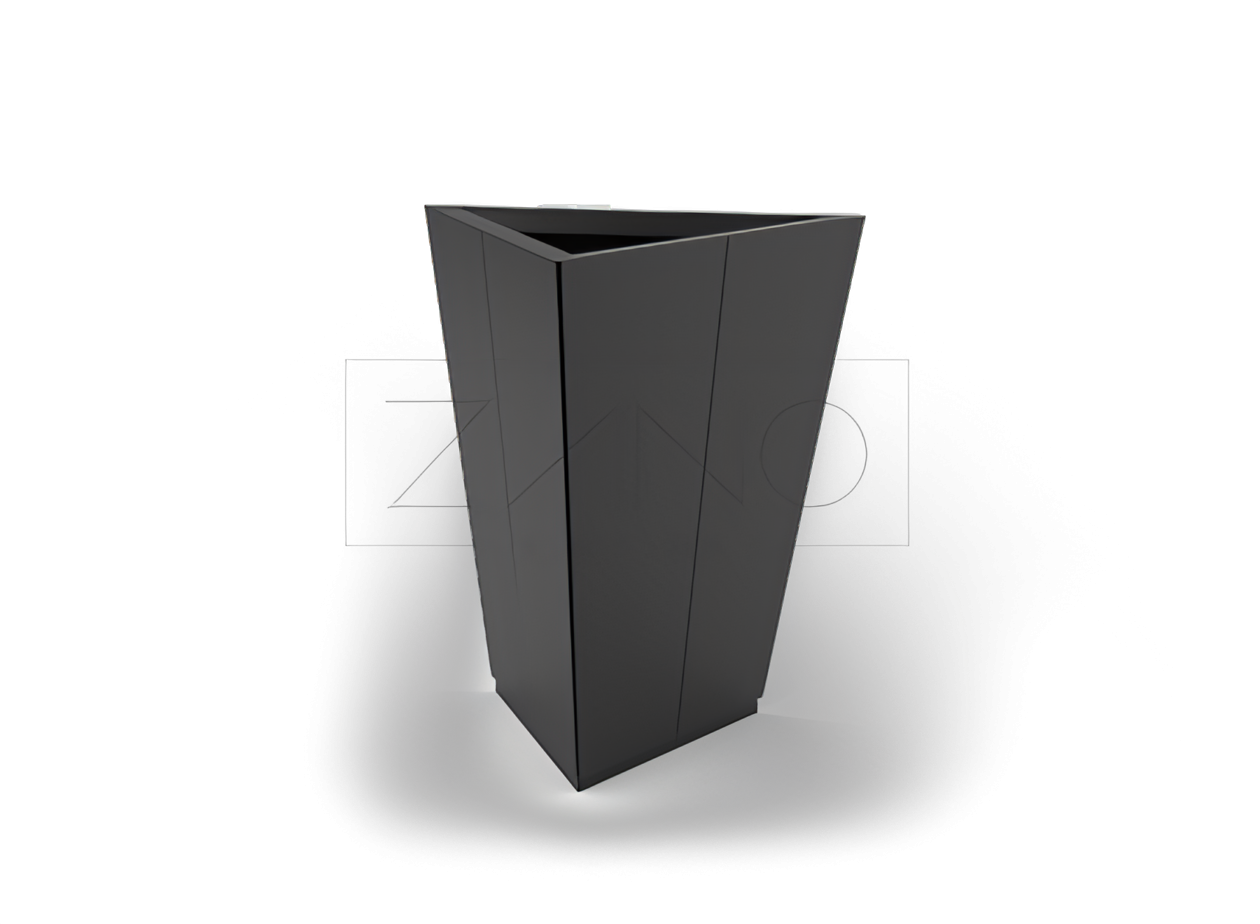 IVO modern urban pot made of carbon steel ZANO urban furniture | Urban furniture adapted to modern architecture
