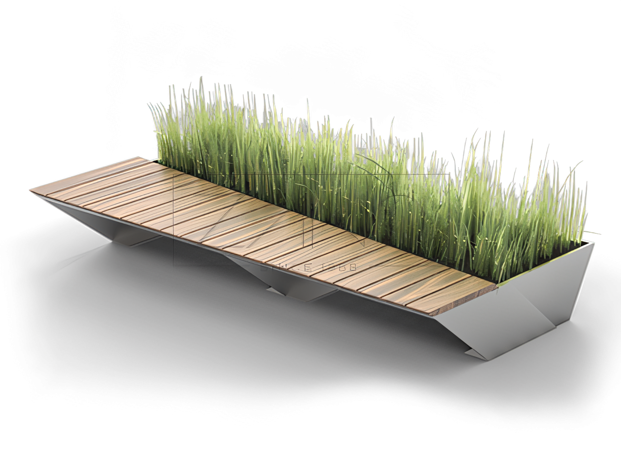 Penrose stainless steel bench