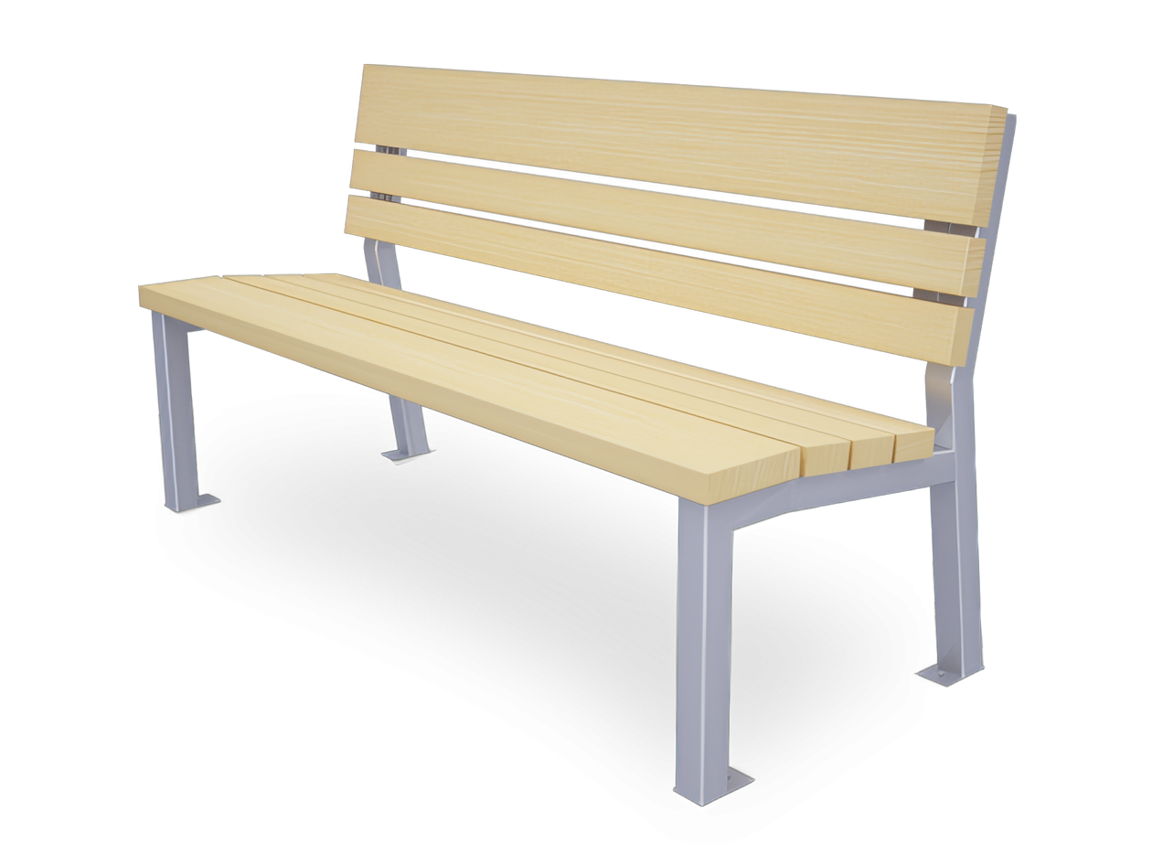 Stainless Valencia Bench without Armrests