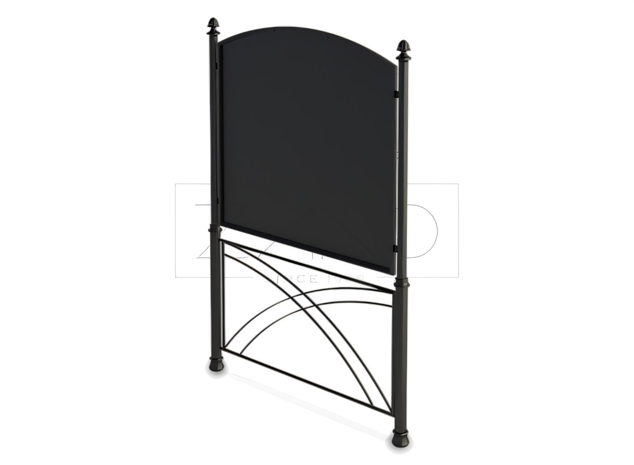 Information boards on poles. boards for bus stop schedules