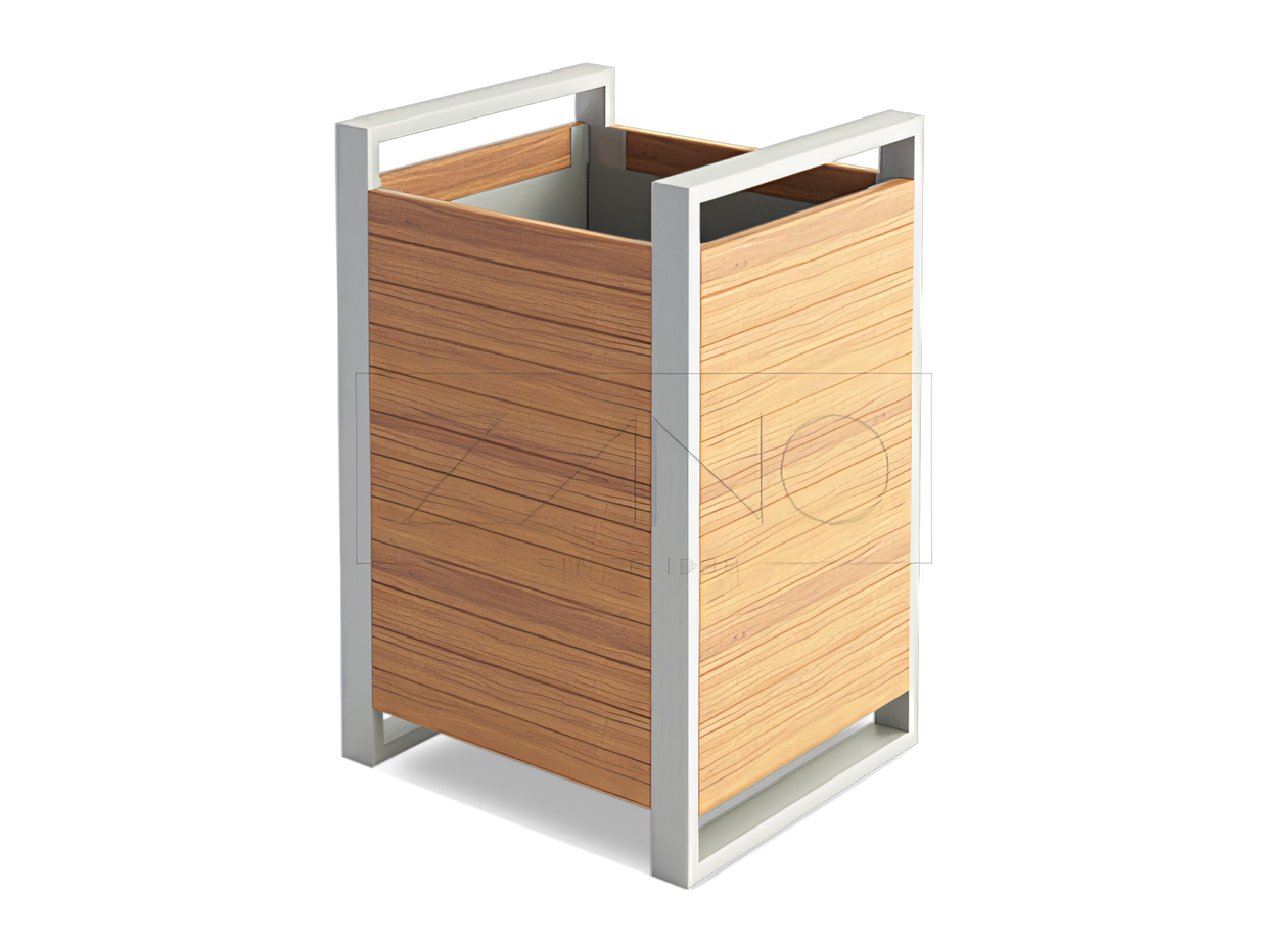 06.041 is a modern pot with a classic body based on a modern combination of steel and wood