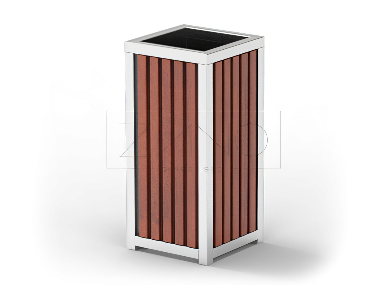 Modern trash garbage cans Altus trash cans with galvanized inserts