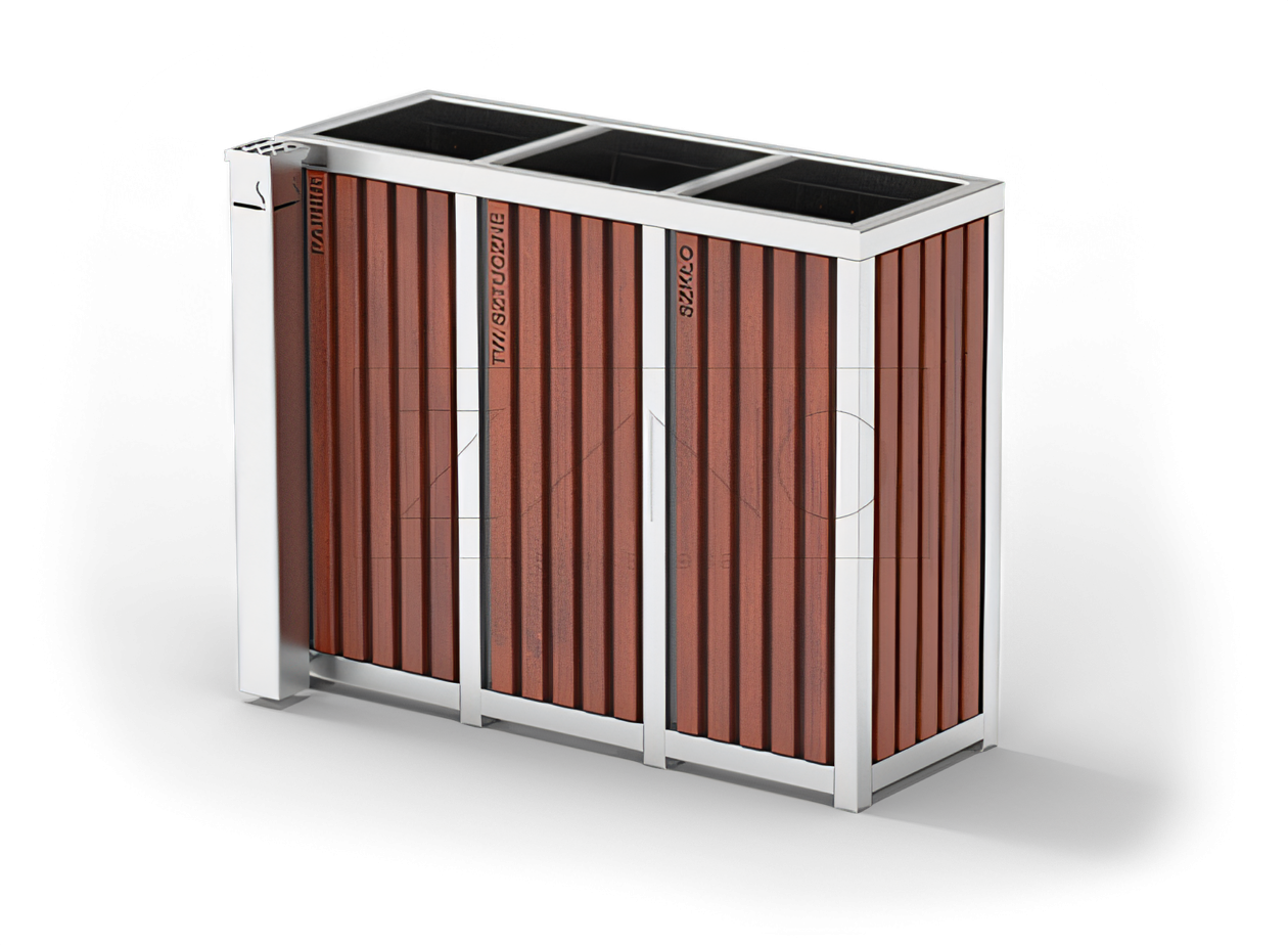 Stainless steel trash garbage can Stainless steel trash garbage can