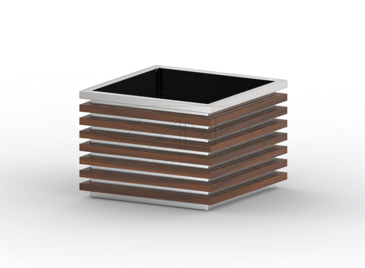 Flower pot Block 06.042.M stainless steel