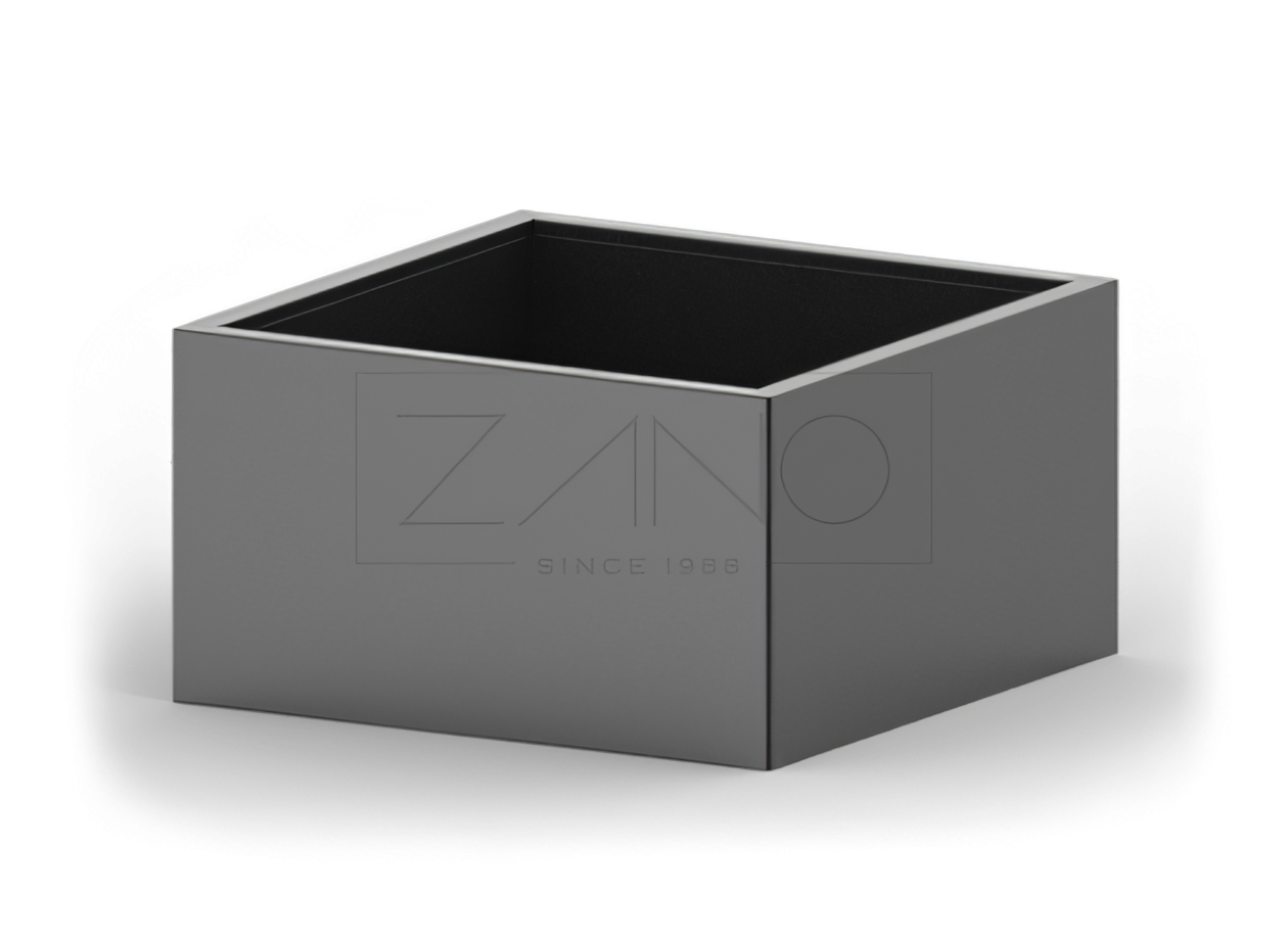 Agawa urban pot in black steel Agawa urban pot in black steel