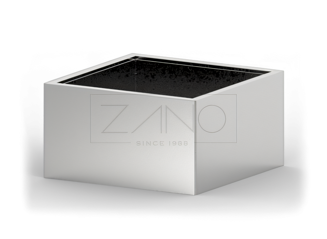 Stainless steel flower pot for urban spaces Stainless steel flower pot for urban spaces