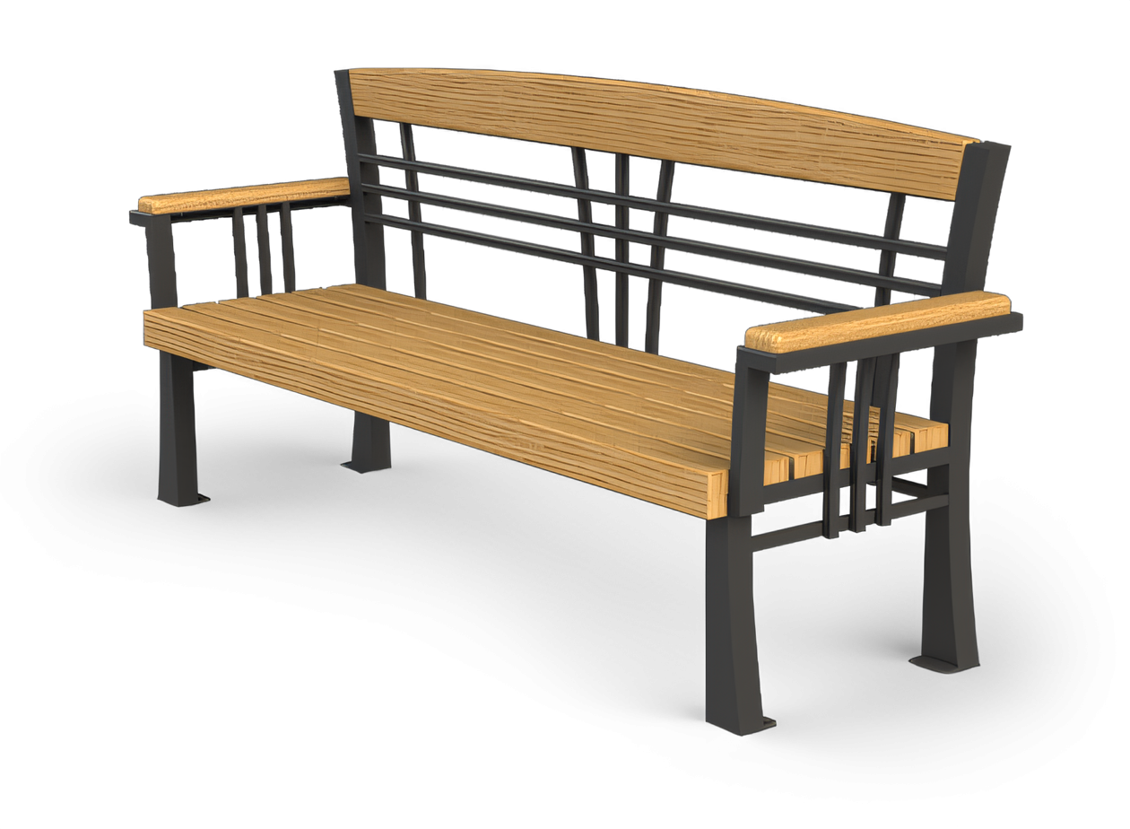 Art Nouveau style bench - Szczepanski Square