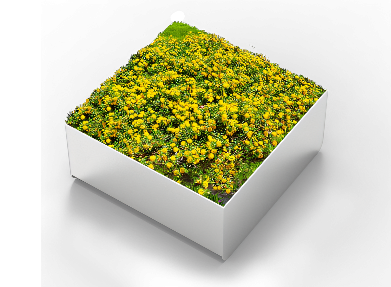 Orbit flower pot from ZANO made of stainless steel