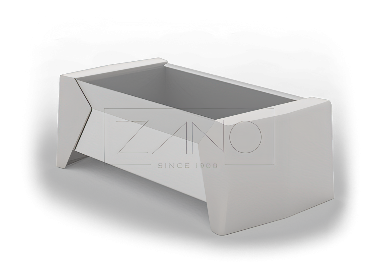 Stainless steel urban pot The Photon pot is part of a line by that name that includes solar benches, city benches and trash cans, among others