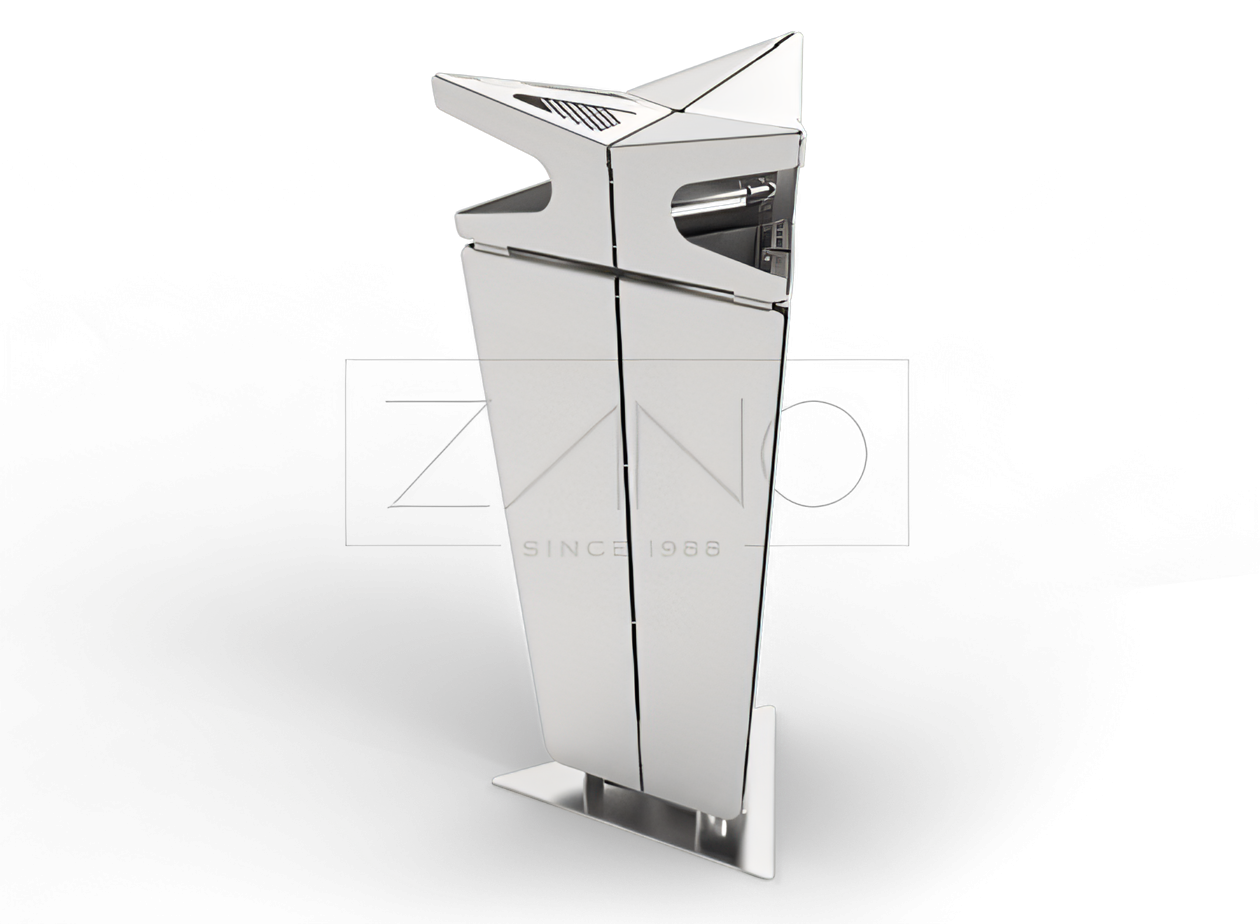 Modular trash garbage can with ashtray