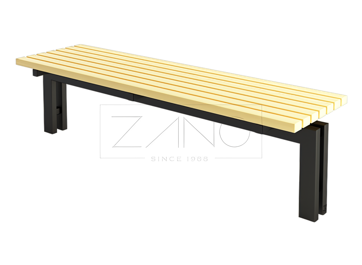 City bench without a backrest elegant benches without a backrest