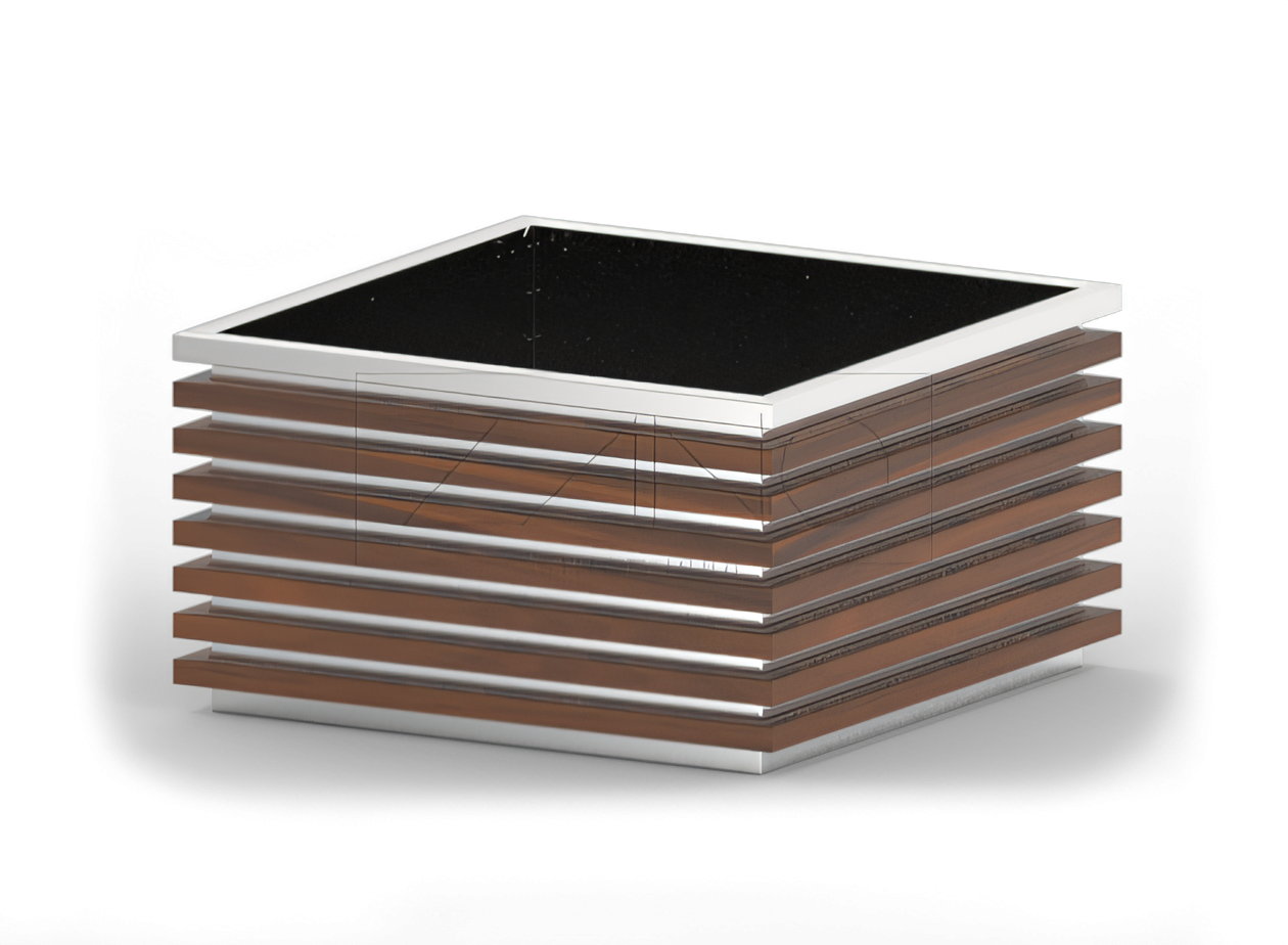 Flower pot Block 06.042.XL stainless steel