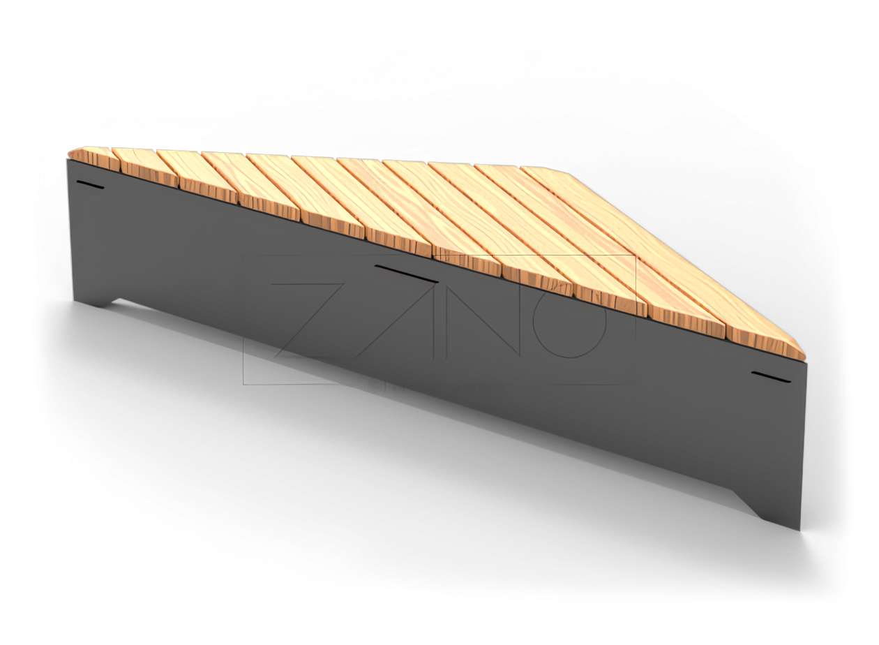 Origami modern steel bench Modern modular bench made of steel