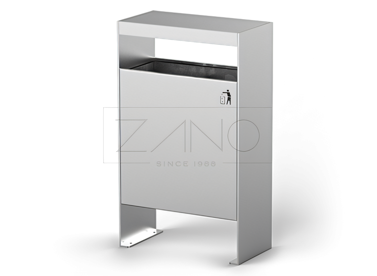 Simple wide stainless steel city basket