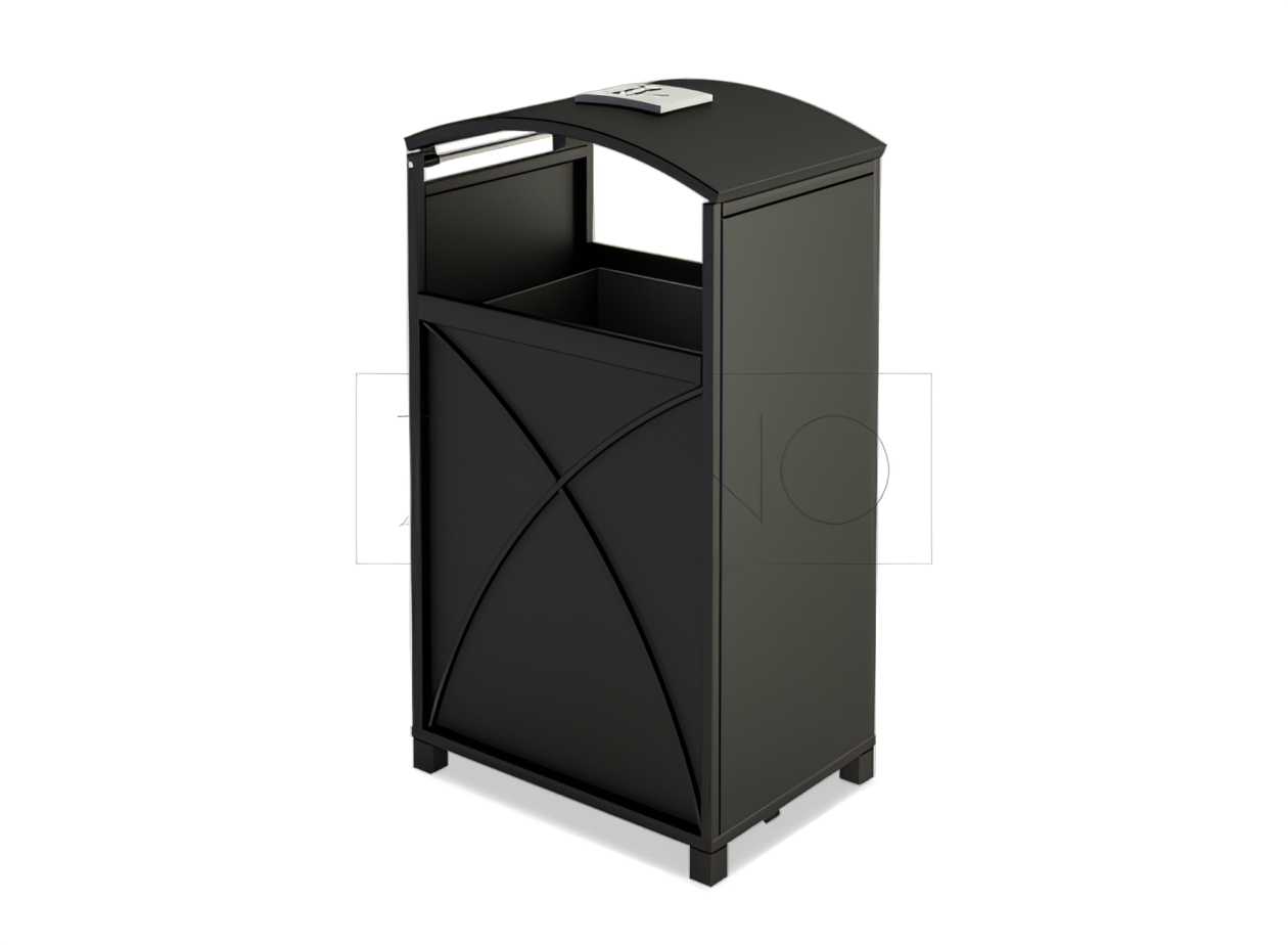 street trash cans with ashtray