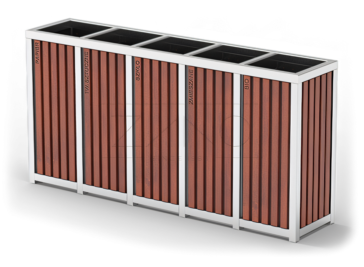 Waste segregation garbage cans Garbage cans for segregation of city garbage