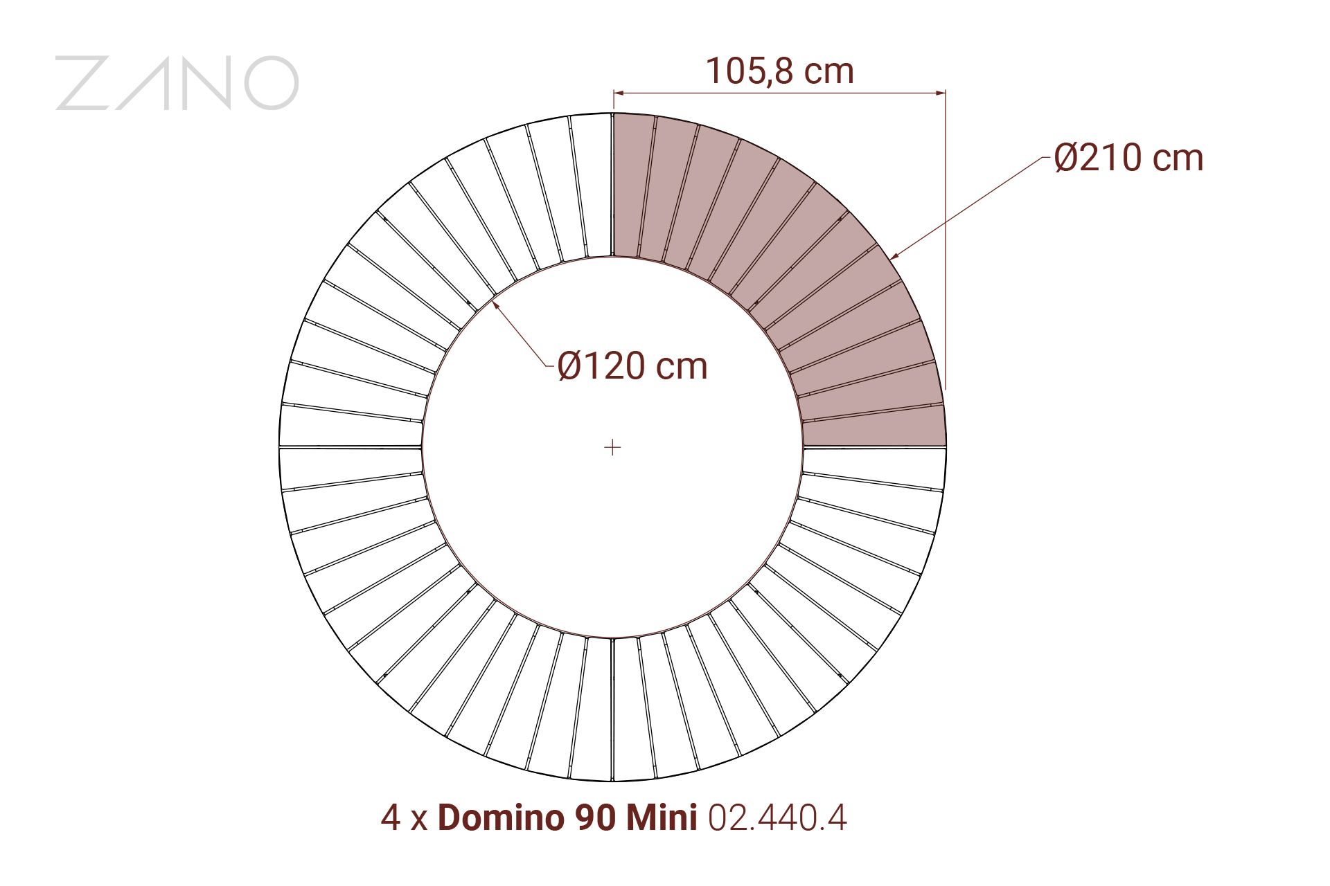 Dimensions - Domino 90 Mini Dimensions - Domino 90 Mini