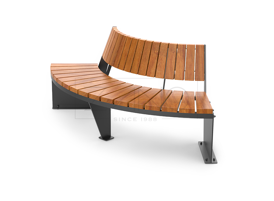 Domino 90 | Modular city bench with a 90-degree backrest