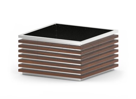 Flower pot Block 06.042.XL stainless steel