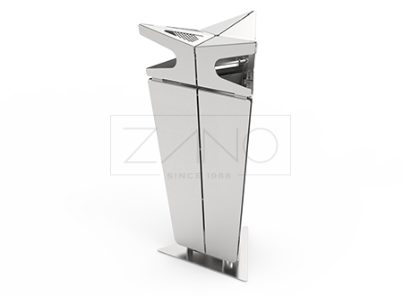 Modular trash garbage can with ashtray