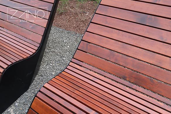 Domestic coniferous wood in Mahogany coloring