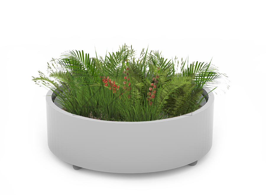 Flower pot Universe 06.055.L Stainless Steel
