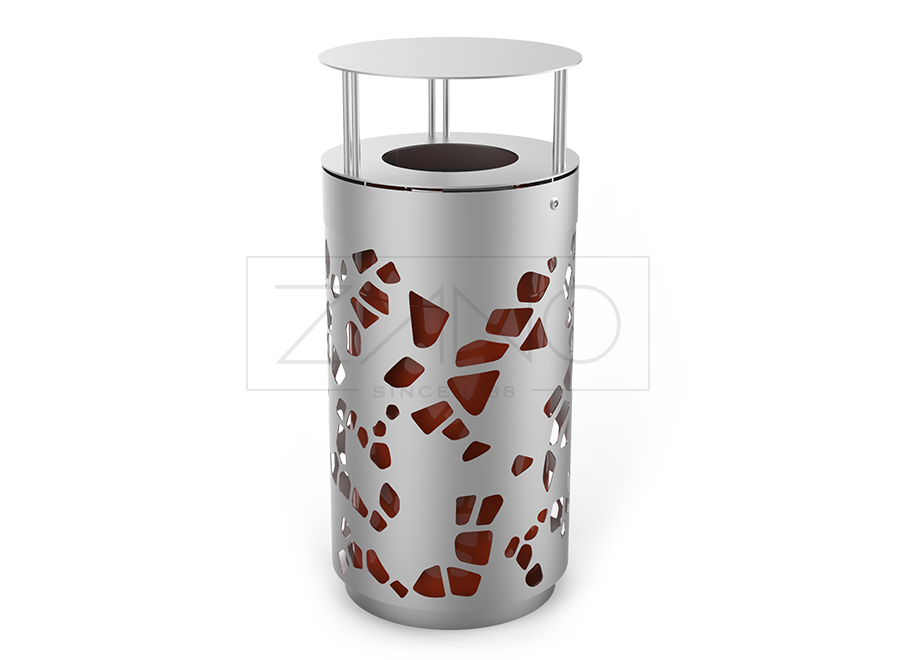Steel trash cans 88 L