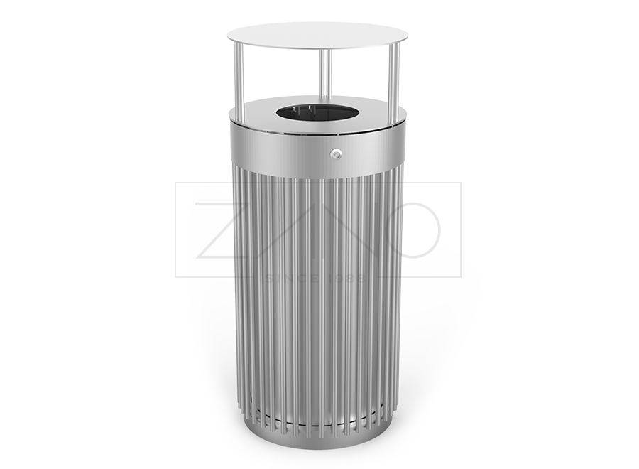 Tubus basket with stainless steel canopy