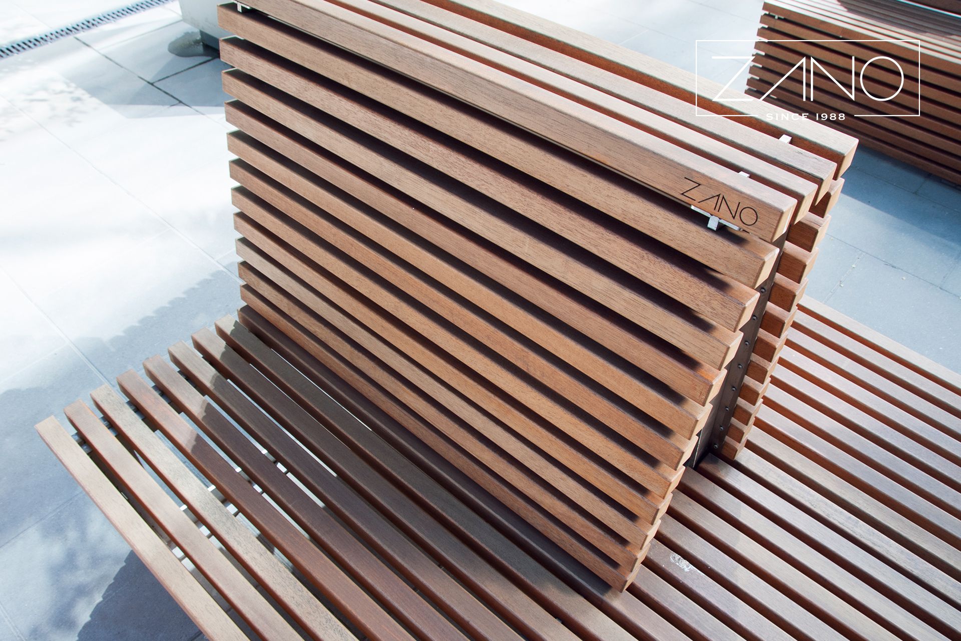City benches for business zone