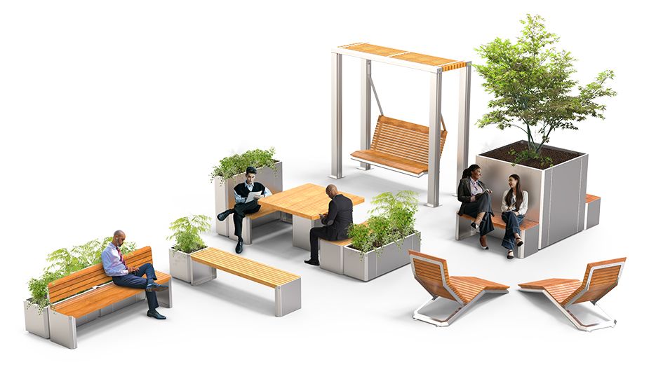 Stilo - urban furniture line from ZANO urban furniture